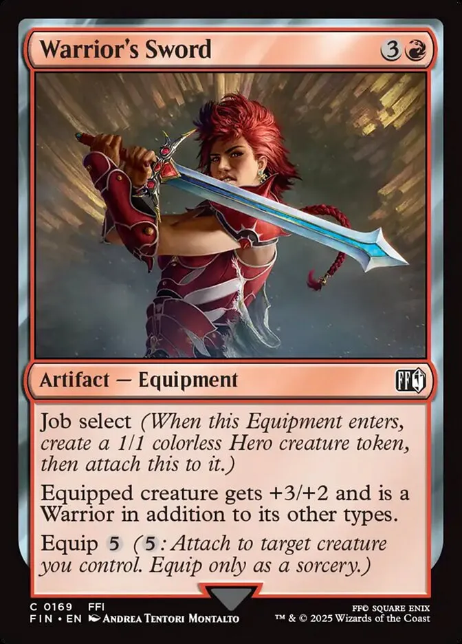 2025 Final Fantasy Warrior's Sword common #169 common card image