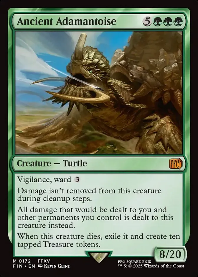 2025 Final Fantasy Ancient Adamantoise #172 mythic card image