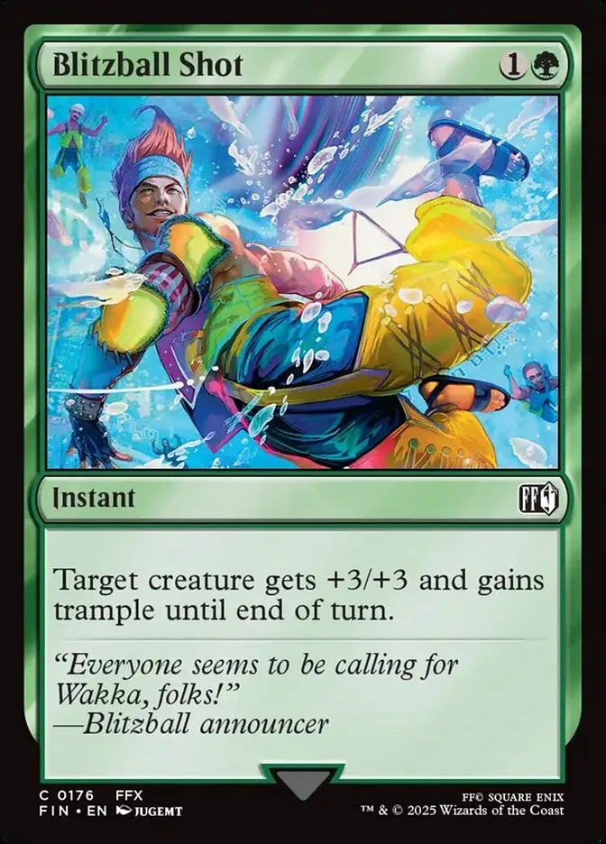 2025 Final Fantasy Blitzball Shot common #176 common card image