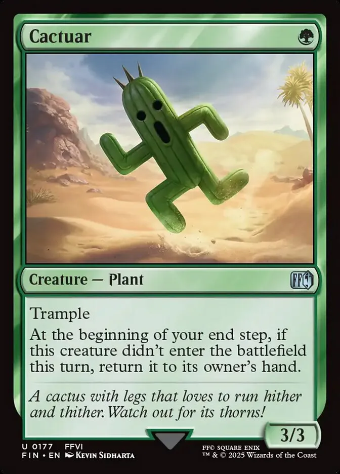 2025 Final Fantasy Cactuar uncommon #177 uncommon card image