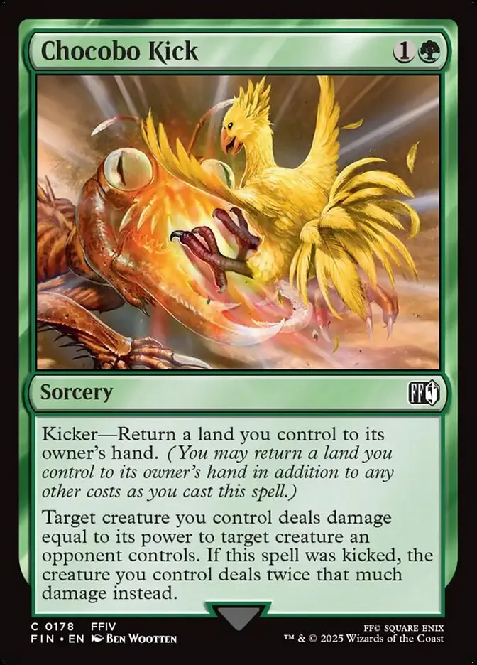 2025 Final Fantasy Chocobo Kick common #178 common card image