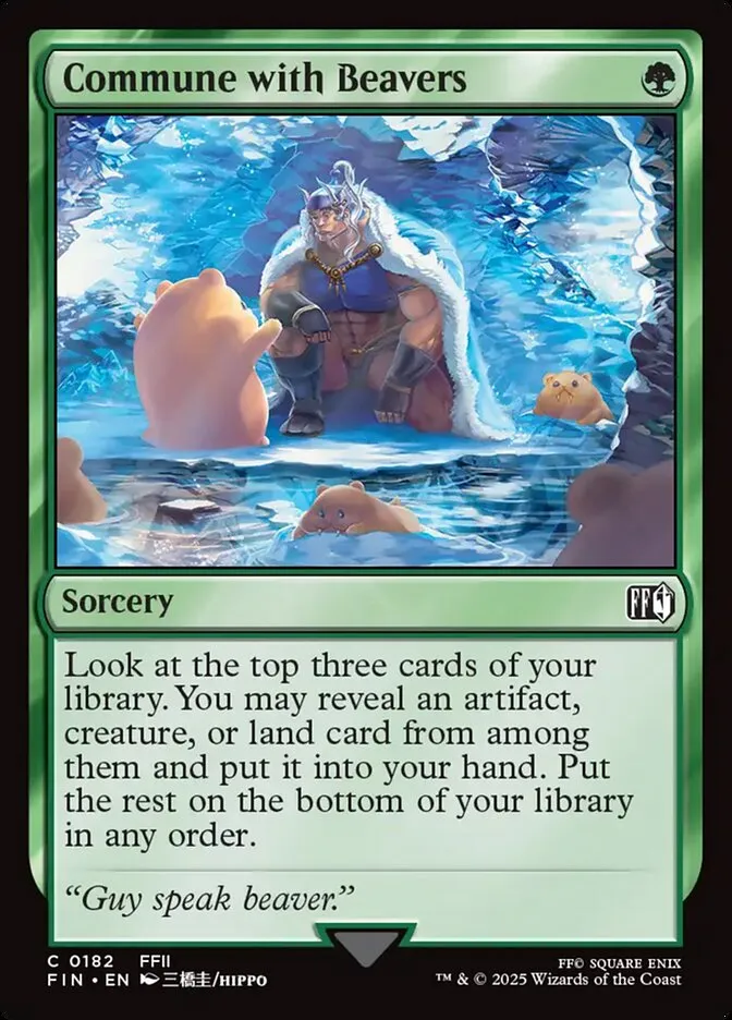 2025 Final Fantasy Commune with Beavers common #182 common card image