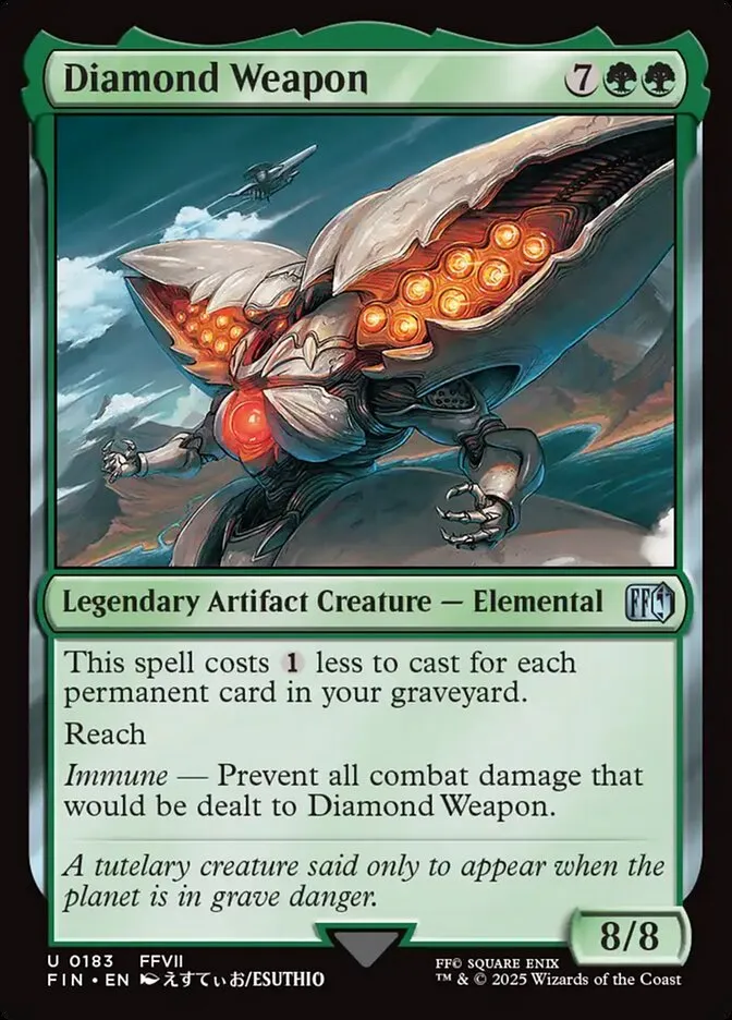 2025 Final Fantasy Diamond Weapon uncommon #183 uncommon card image