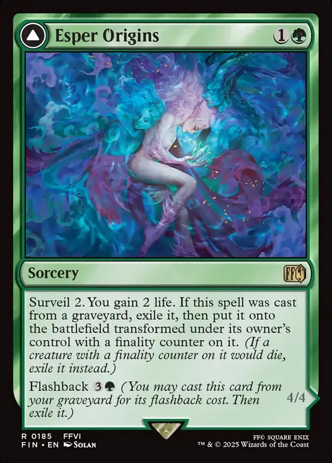2025 Final Fantasy Esper Origins // Summon: Esper Maduin #185 rare card image