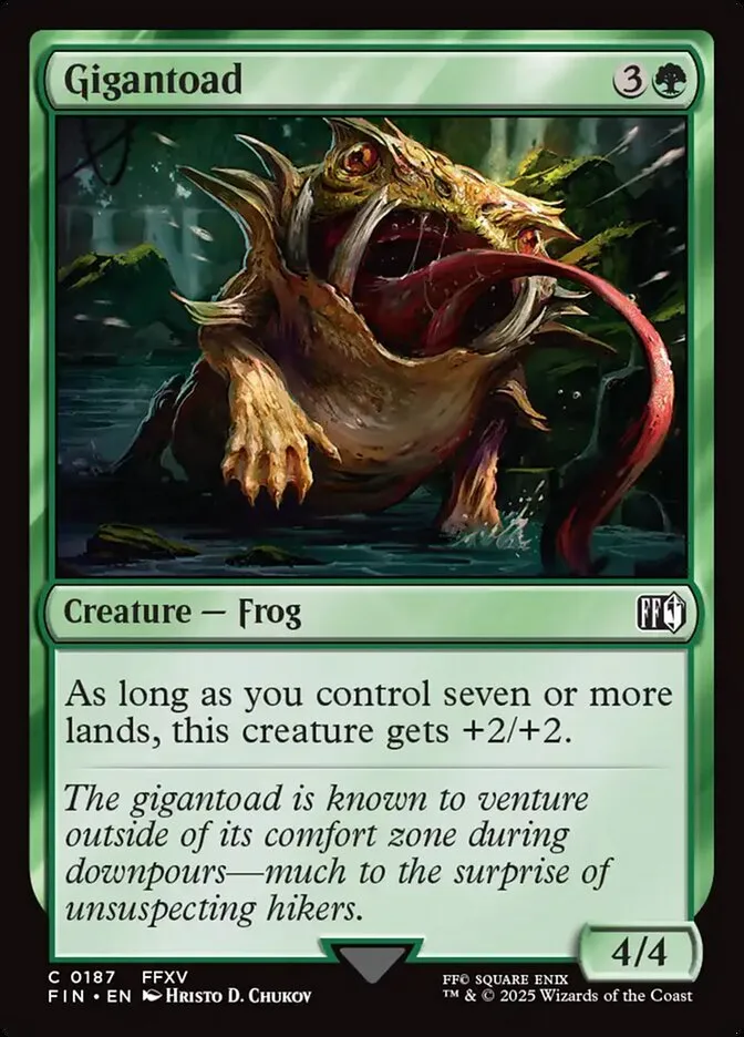 2025 Final Fantasy Gigantoad common #187 common card image
