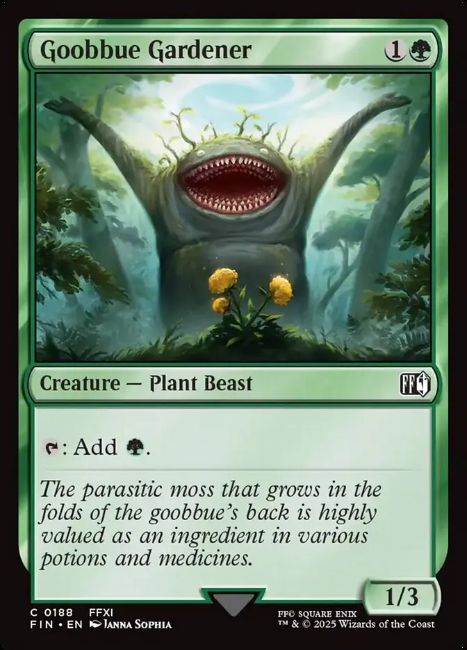 2025 Final Fantasy Goobbue Gardener #188 common card image