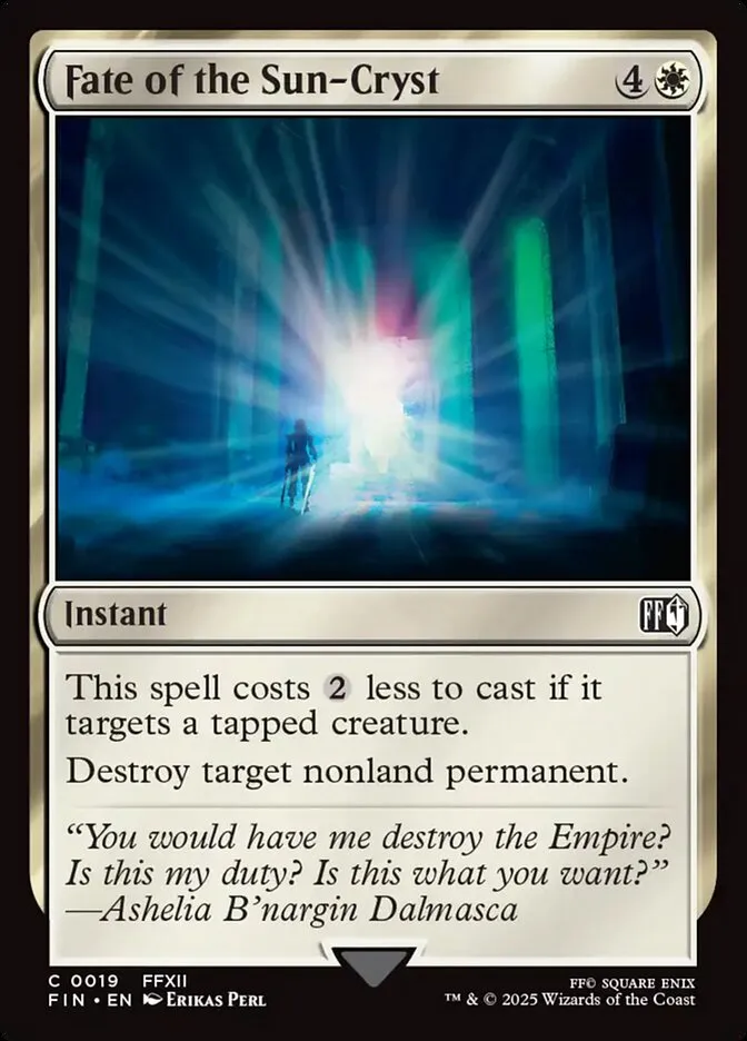 2025 Final Fantasy Fate of the Sun-Cryst [Foil] common #19 common card image