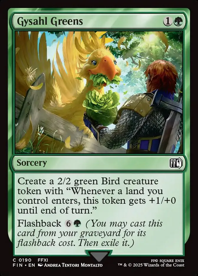 2025 Final Fantasy Gysahl Greens #190 common card image