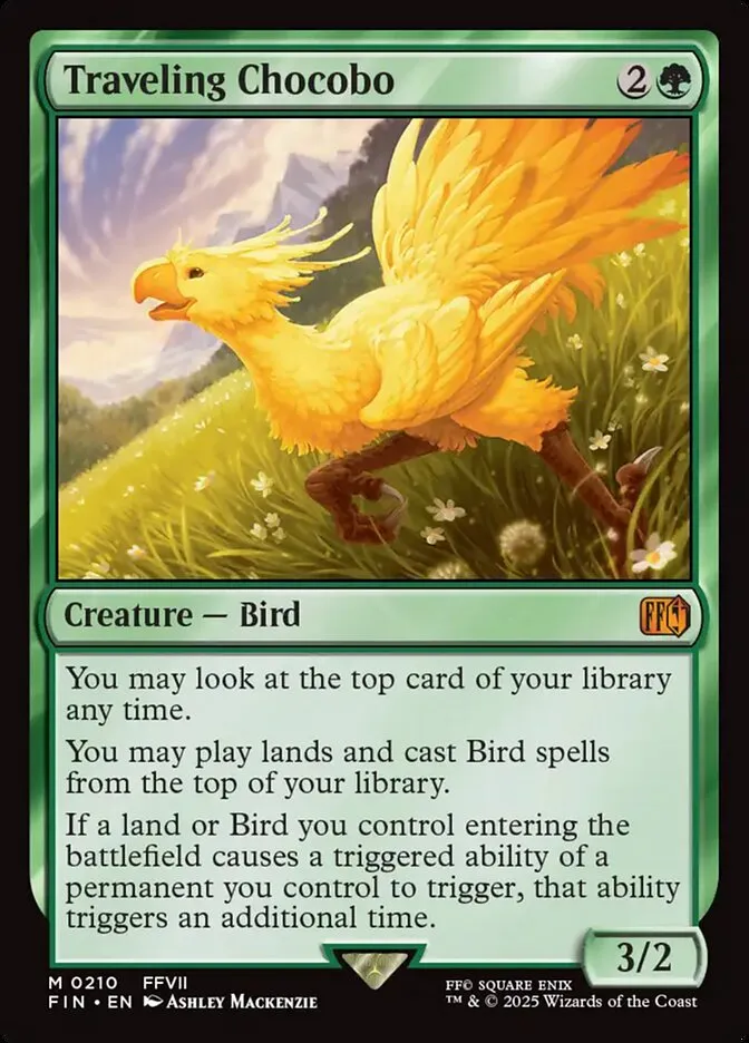 2025 Final Fantasy Traveling Chocobo [Foil] mythic #210 mythic card image