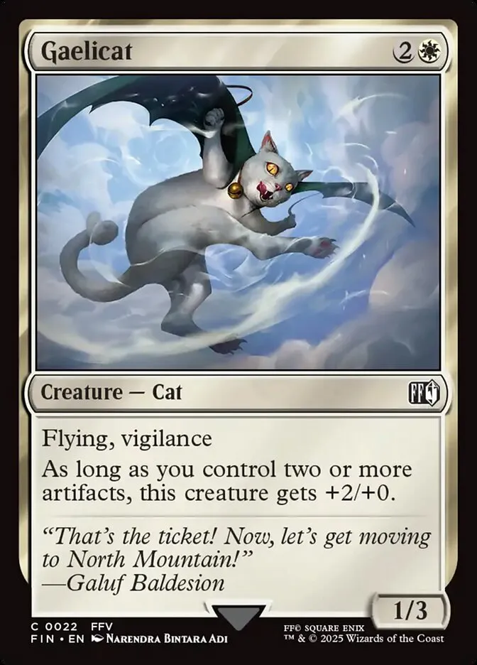 2025 Final Fantasy Gaelicat [Foil] common #22 common card image