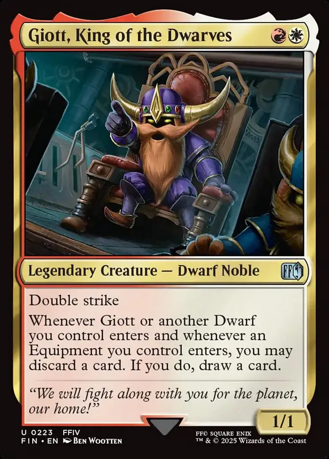 2025 Final Fantasy Giott, King of the Dwarves #223 uncommon card image
