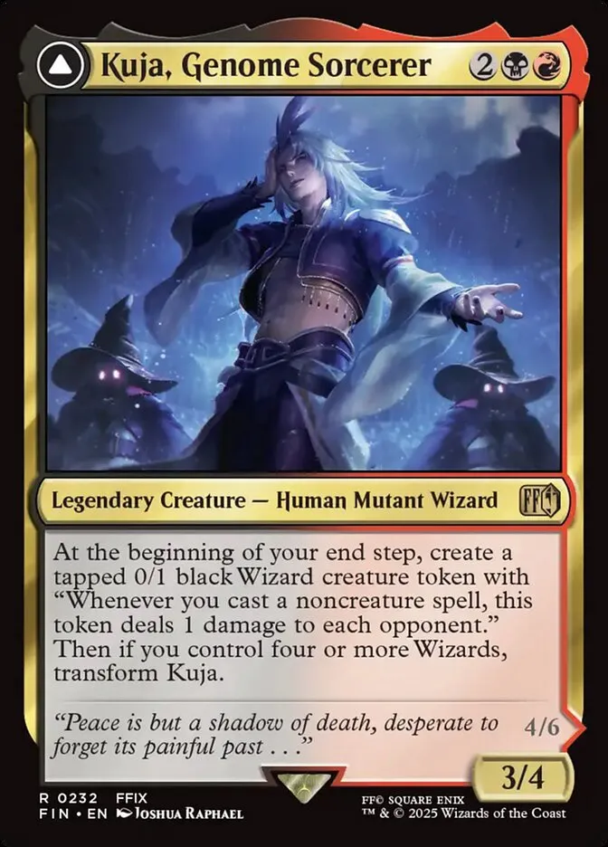 2025 Final Fantasy Kuja, Genome Sorcerer // Trance Kuja, Fate Defied #232 rare card image