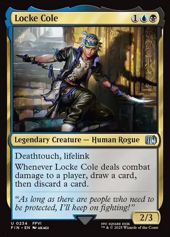 2025 Final Fantasy Locke Cole #234 uncommon card image