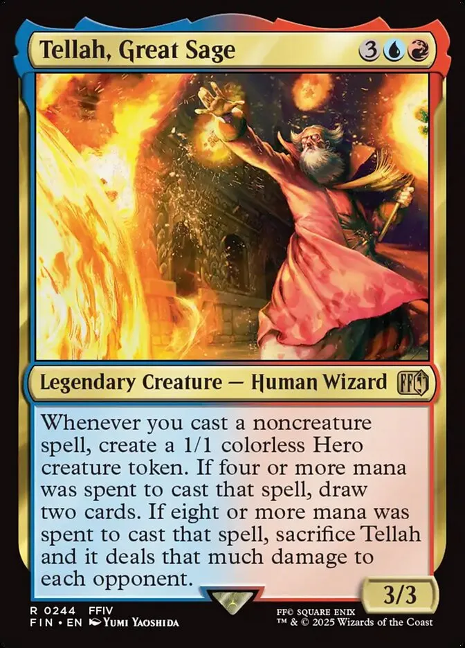 2025 Final Fantasy Tellah, Great Sage #244 rare card image