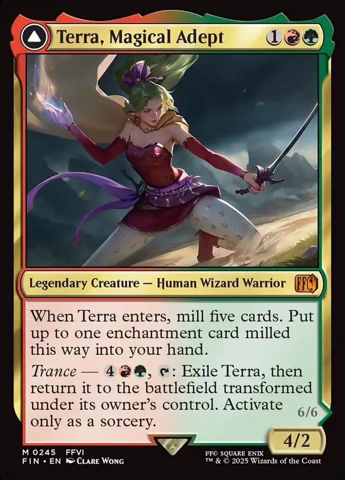 2025 Final Fantasy Terra, Magical Adept // Esper Terra #245 mythic card image