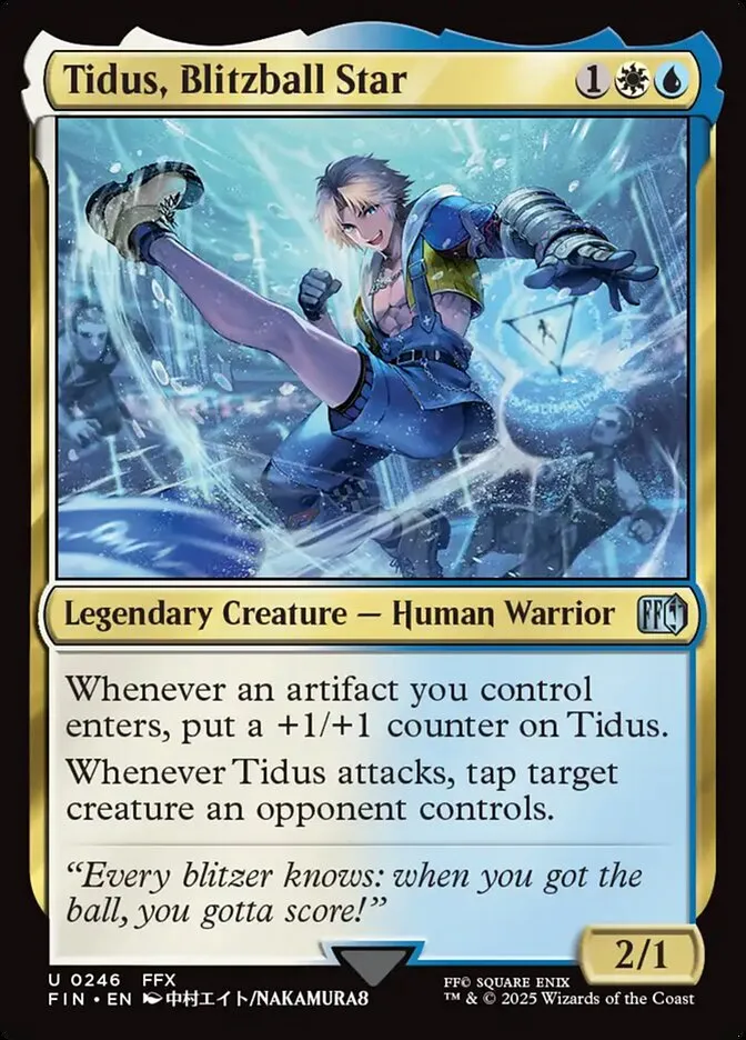 2025 Final Fantasy Tidus, Blitzball Star #246 uncommon card image