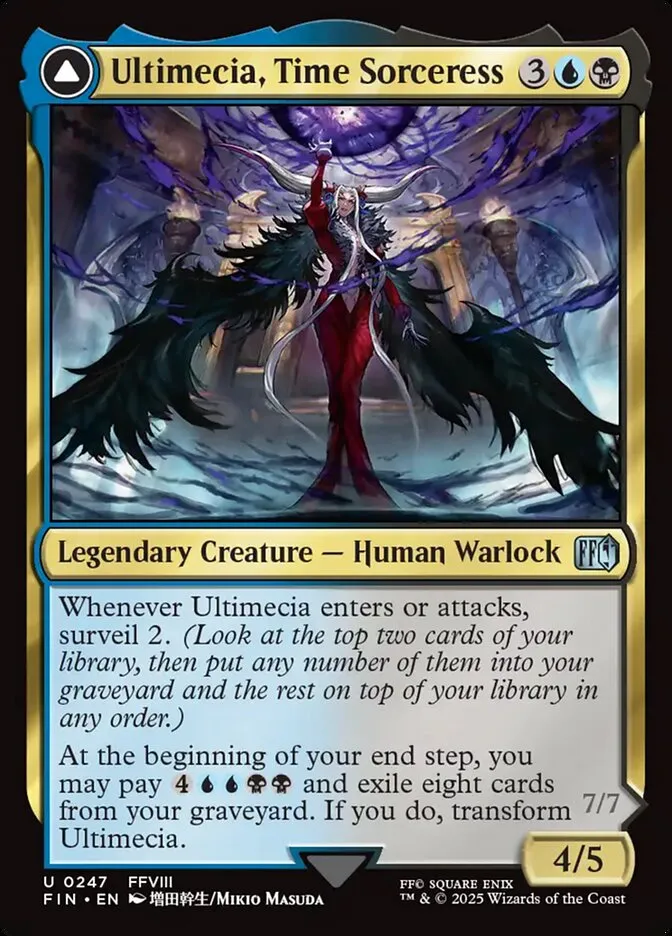 2025 Final Fantasy Ultimecia, Time Sorceress // Ultimecia, Omnipotent #247 uncommon card image
