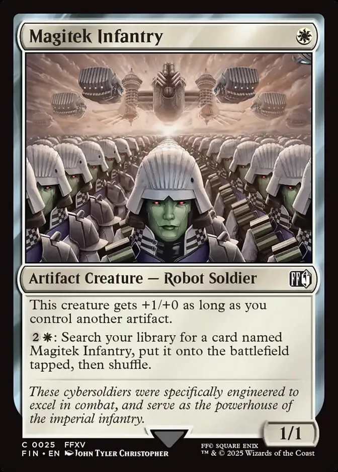 2025 Final Fantasy Magitek Infantry [Foil] common #25 common card image
