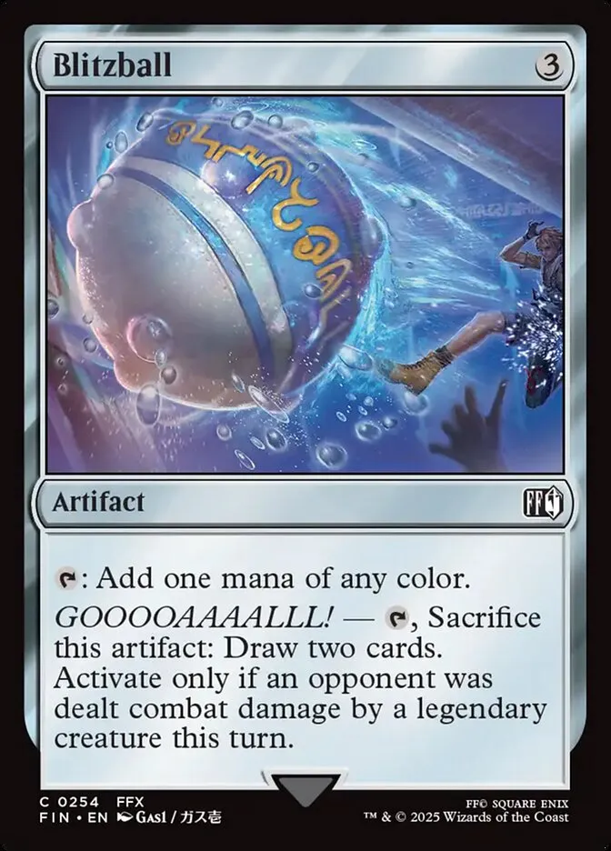2025 Final Fantasy Blitzball common #254 common card image