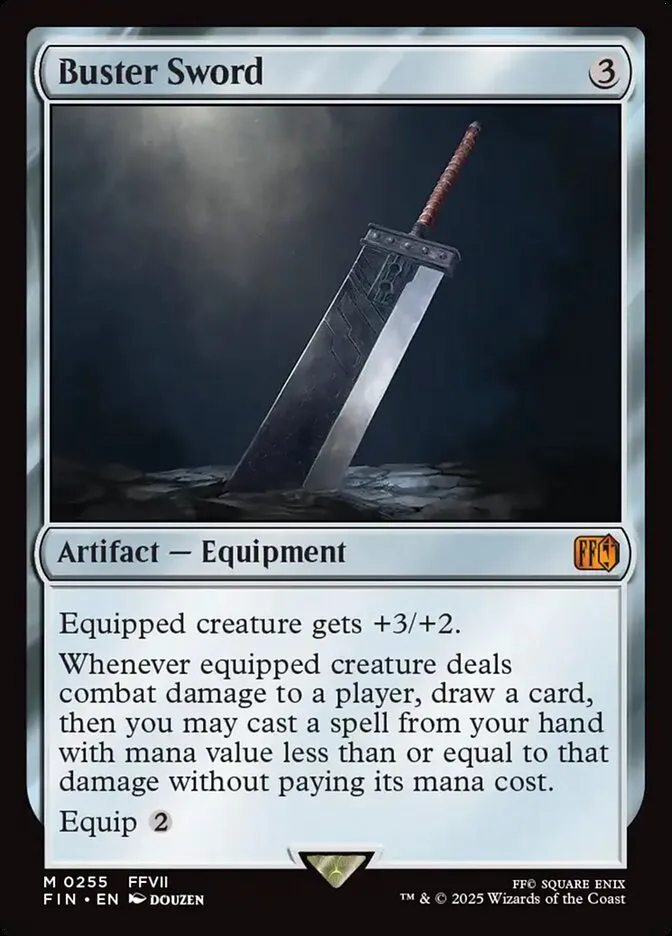 2025 Final Fantasy Buster Sword [Foil] mythic #255 mythic card image