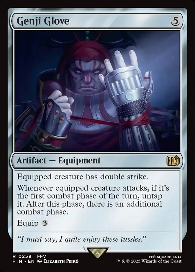 2025 Final Fantasy Genji Glove #258 rare card image