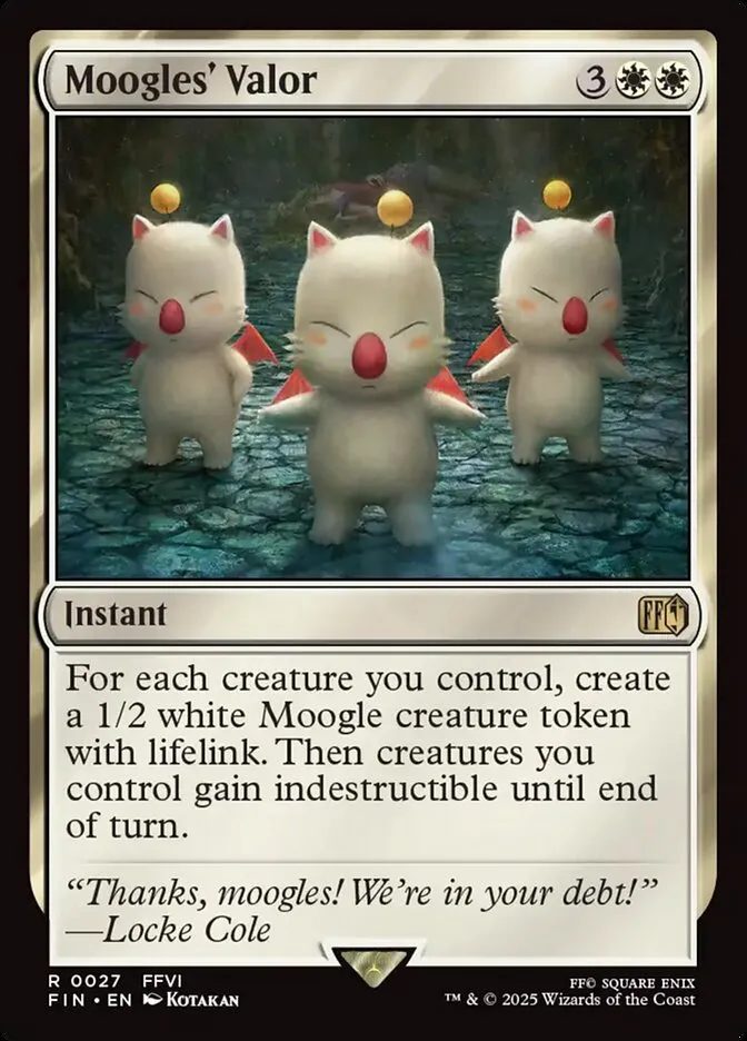 2025 Final Fantasy Moogles' Valor [Prerelease] rare #27 rare card image