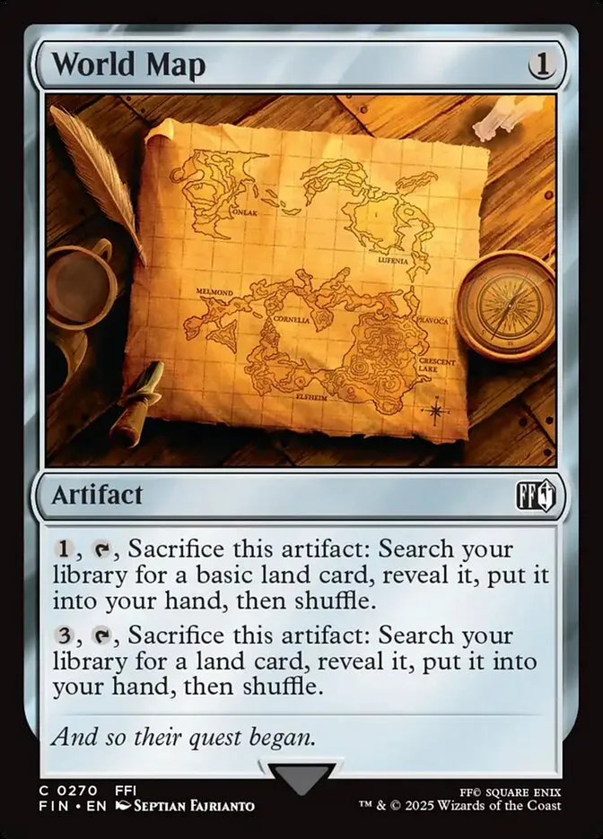 2025 Final Fantasy World Map common #270 common card image