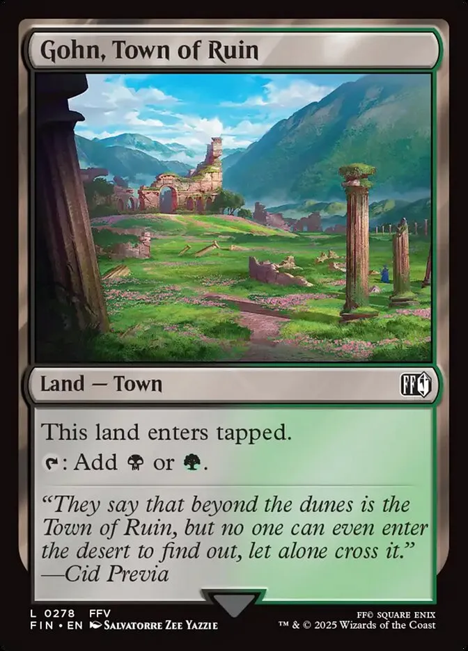 2025 Final Fantasy Gohn, Town of Ruin #278 common card image