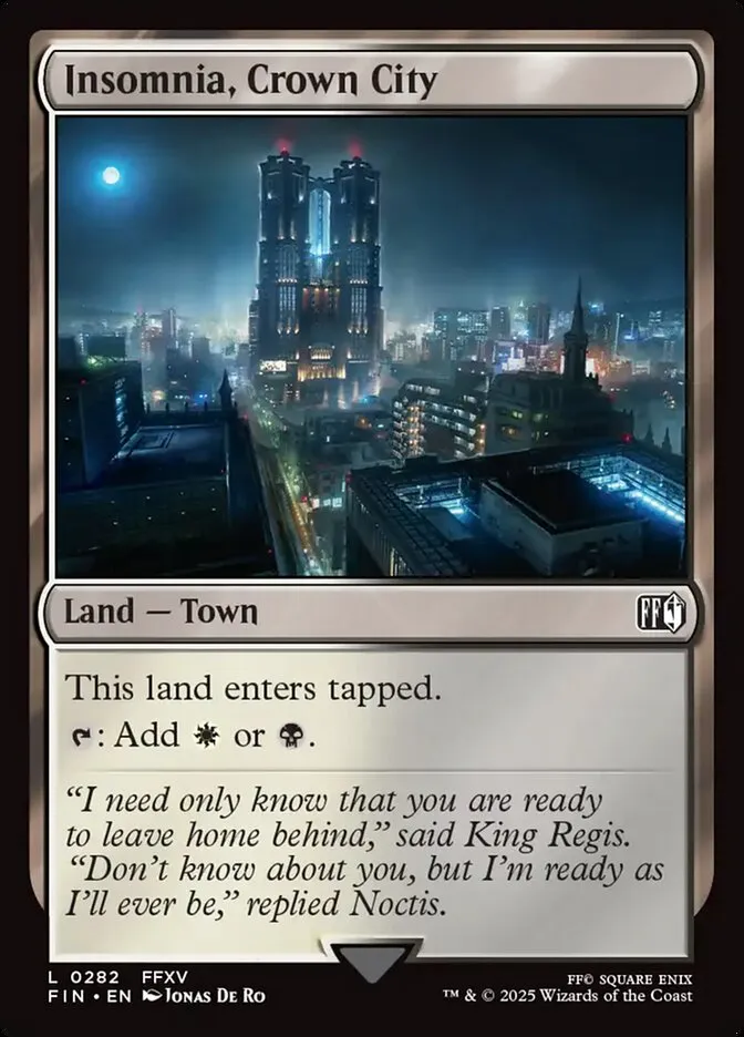 2025 Final Fantasy Insomnia, Crown City #282 common card image