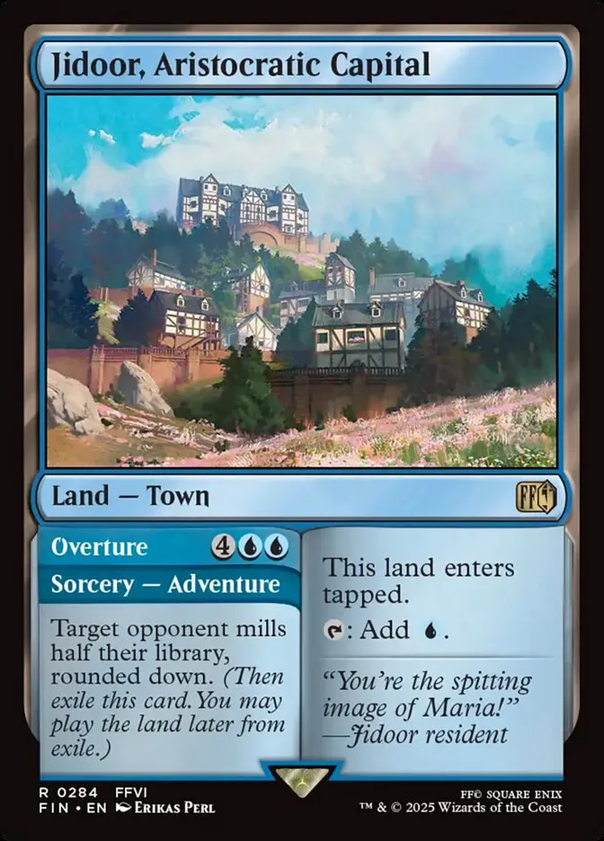 2025 Final Fantasy Jidoor, Aristocratic Capital // Overture #284 rare card image