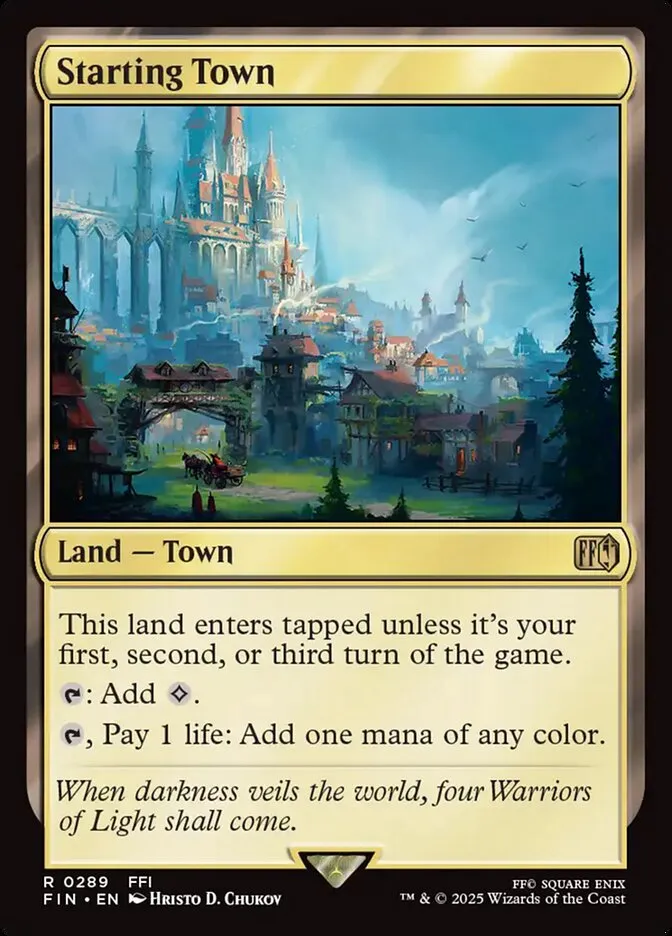 2025 Final Fantasy Starting Town #289 rare card image