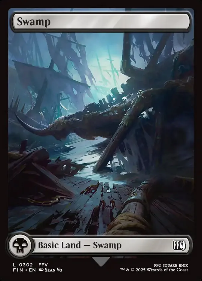 2025 Final Fantasy Swamp common #302 common card image