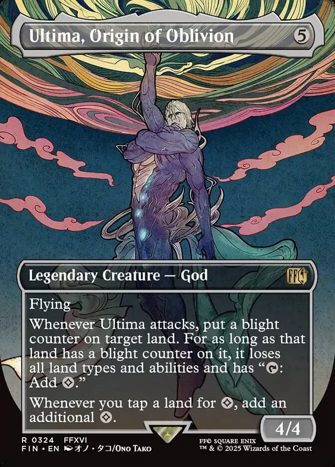 2025 Final Fantasy Ultima, Origin of Oblivion [Borderless Foil] rare #324 rare card image