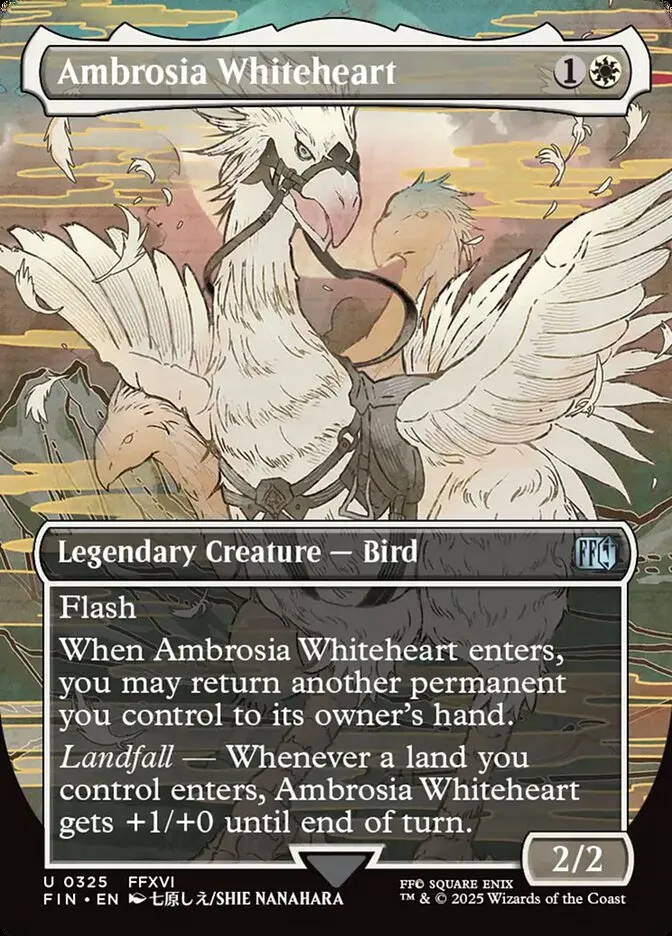 2025 Final Fantasy Ambrosia Whiteheart [Borderless Foil] uncommon #325 uncommon card image
