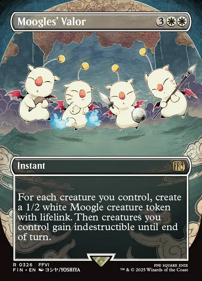 2025 Final Fantasy Moogles' Valor [Borderless Foil] rare #326 rare card image