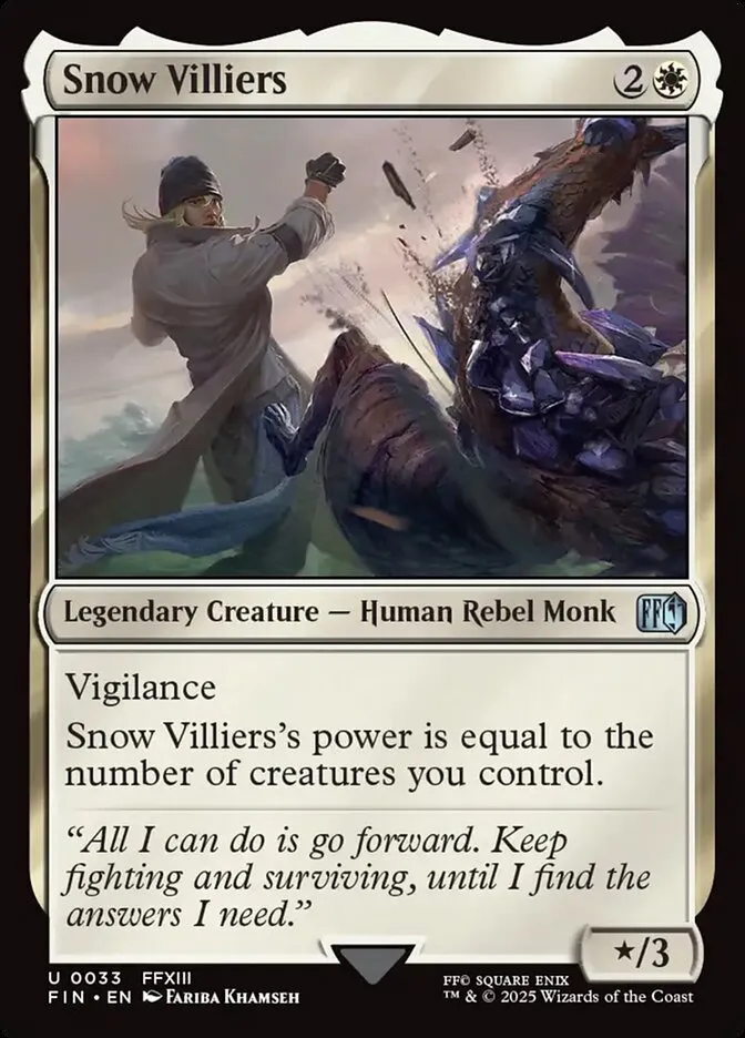 2025 Final Fantasy Snow Villiers [Foil] uncommon #33 uncommon card image