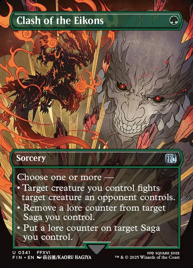 2025 Final Fantasy Clash of the Eikons [Borderless Foil] uncommon #341 uncommon card image