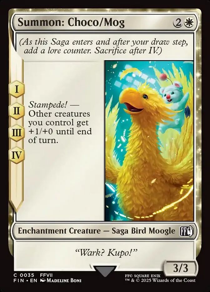 2025 Final Fantasy Summon: Choco/Mog [Foil] common #35 common card image