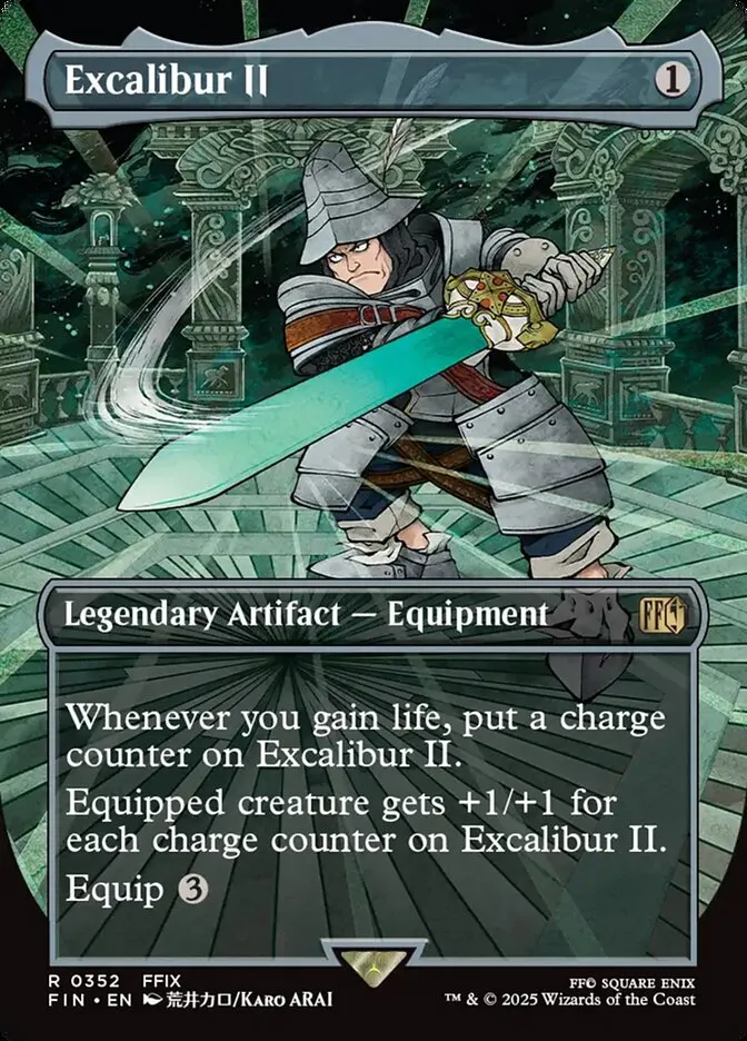 2025 Final Fantasy Excalibur II [Borderless Foil] rare #352 rare card image