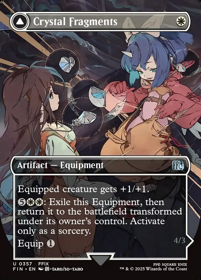2025 Final Fantasy Crystal Fragments // Summon: Alexander [Borderless Foil] uncommon #357 uncommon card image
