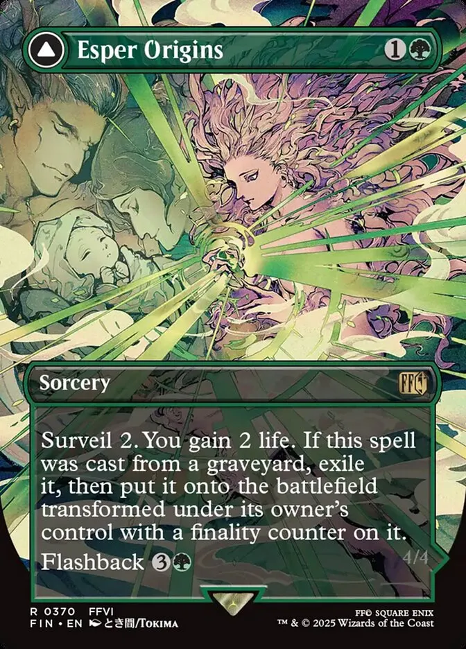 2025 Final Fantasy Esper Origins // Summon: Esper Maduin [Borderless Foil] rare #370 rare card image