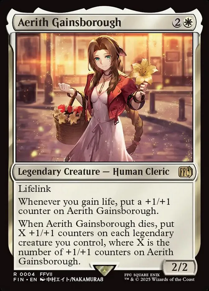 2025 Final Fantasy Aerith Gainsborough [Prerelease] rare #4 rare card image