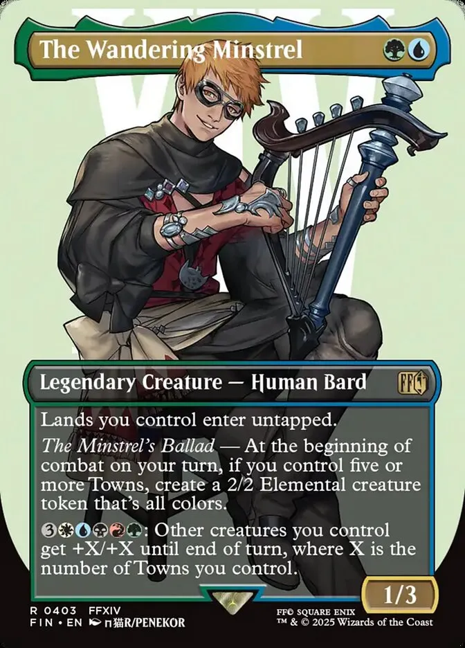 2025 Final Fantasy The Wandering Minstrel #403 rare card image