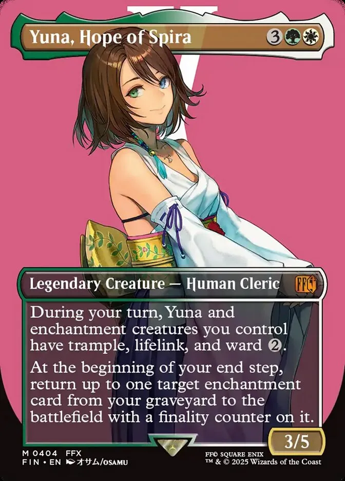 2025 Final Fantasy Yuna, Hope of Spira #404 mythic card image