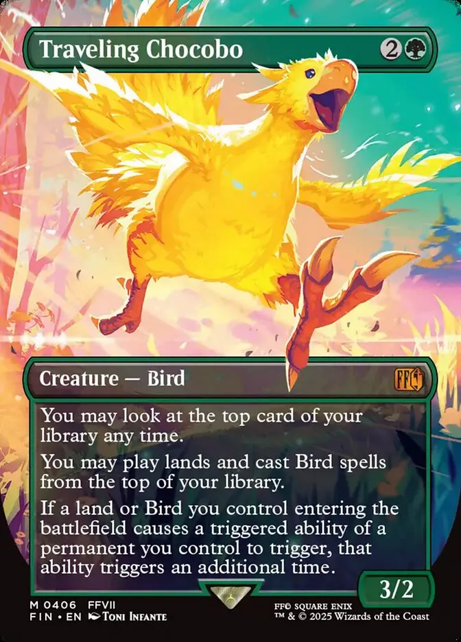 2025 Final Fantasy Traveling Chocobo #406 mythic card image