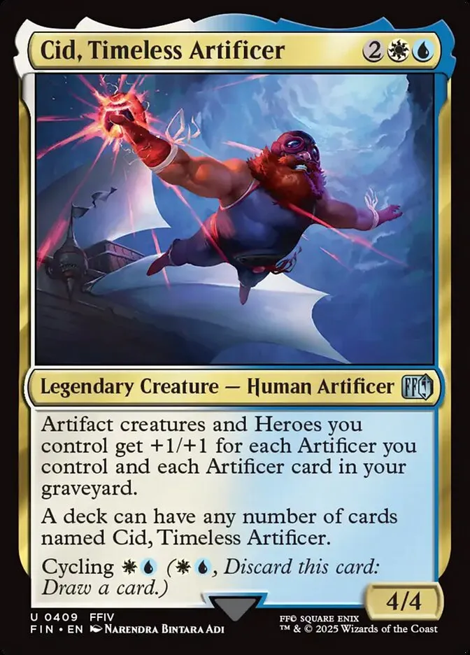 2025 Final Fantasy Cid, Timeless Artificer #409 uncommon card image