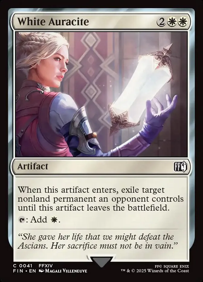 2025 Final Fantasy White Auracite common #41 common card image