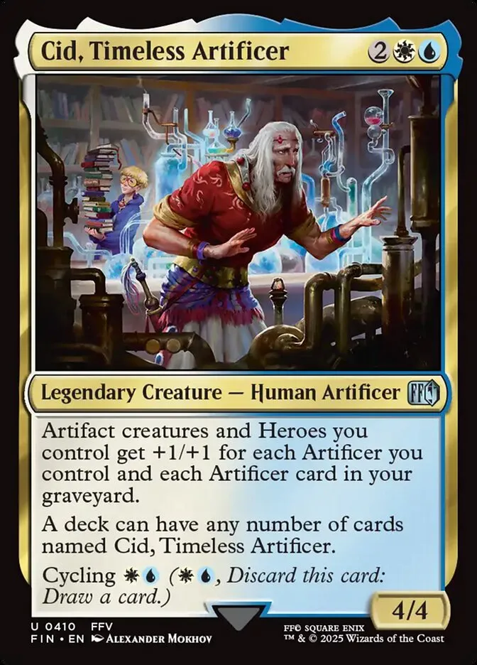 2025 Final Fantasy Cid, Timeless Artificer #410 uncommon card image