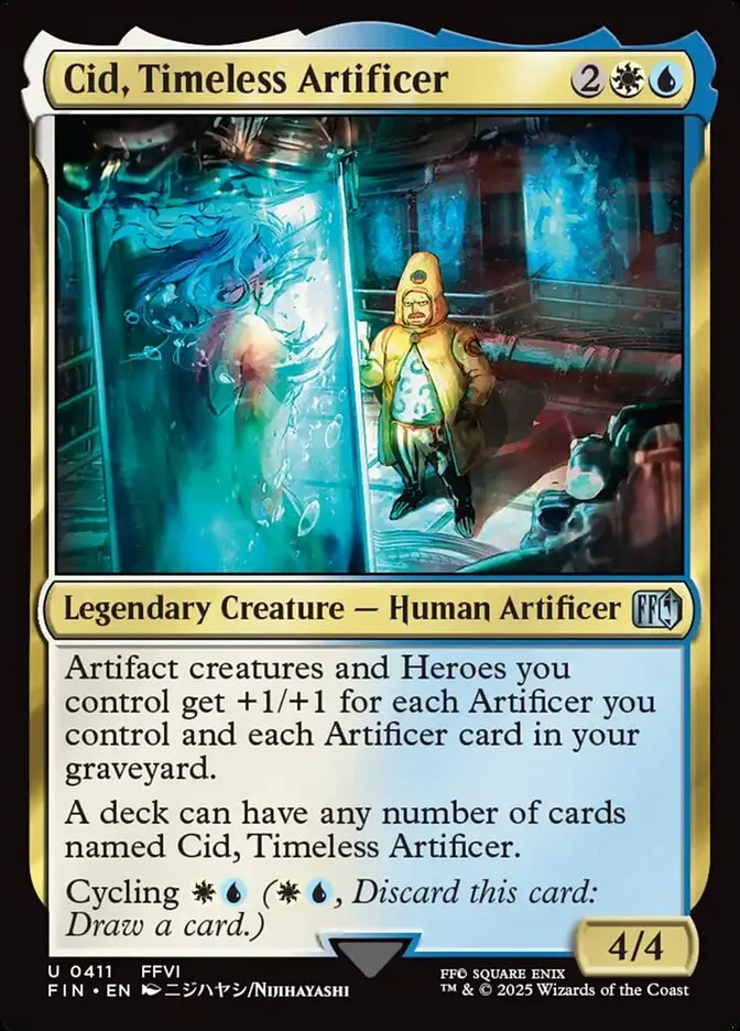 2025 Final Fantasy Cid, Timeless Artificer #411 uncommon card image