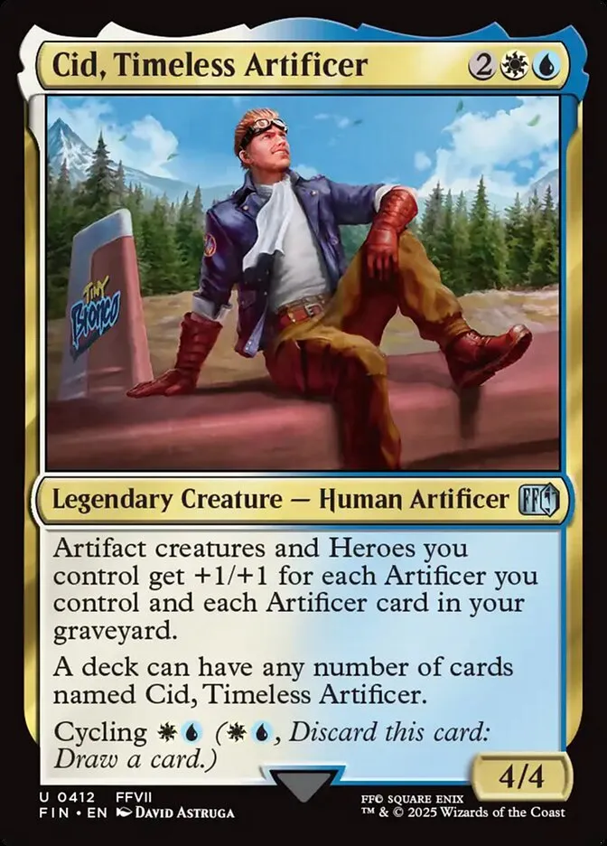 2025 Final Fantasy Cid, Timeless Artificer #412 uncommon card image